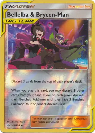 Cosmic Eclipse Bellelba & Brycen-Man #186/236 reverse holo